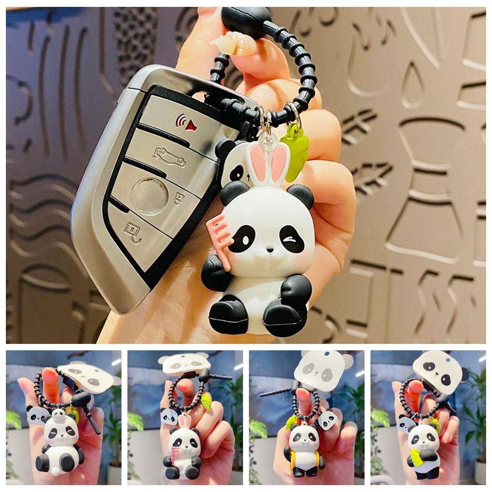 Панда Пенда Автомобильные Брелоки ПВХ Панда Пара Брелок Брелок Брелок Панда Брелок Детская Игрушка