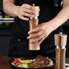 Salt and Pepper Grinder Set,Wooden Mill Shaker Large Refillable Easy Adjustable Ceramic Coarseness Kitchen Accessories