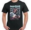 26 Футболка JOHN LENNON Imagine Гитара Мир Хиппи Психоделическая Футболка Топ Унисекс Футболка