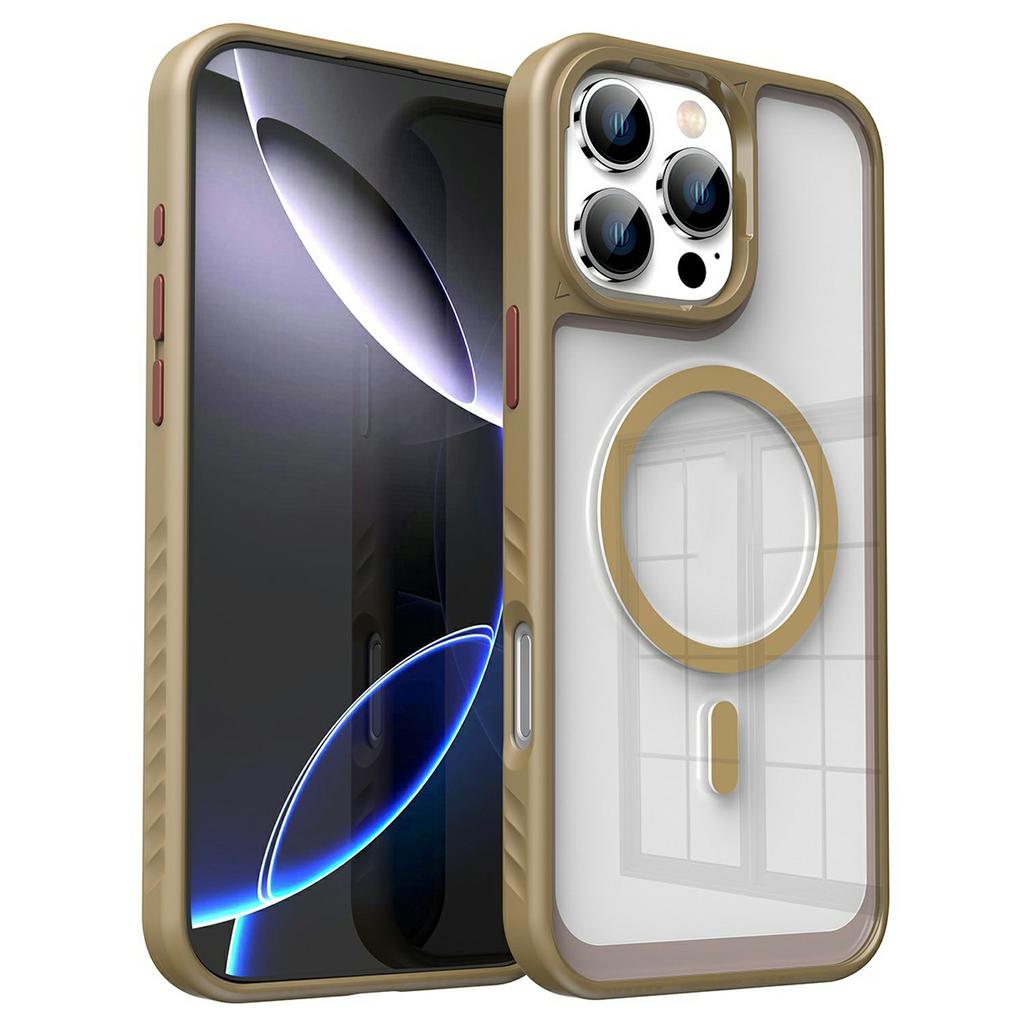 For iPhone 16 Pro Case Compatible with MagSafe TPU + PC Shockproof Phone Back Cover