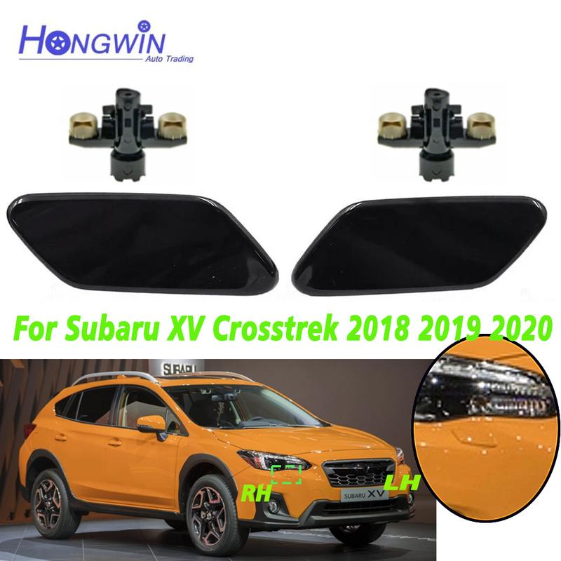 For Subaru XV Crosstrek 2018 Front Headlight Washer Nozzle Cover Headlamp Water Spray Jet Cap 86636-FL050 86636-FL040