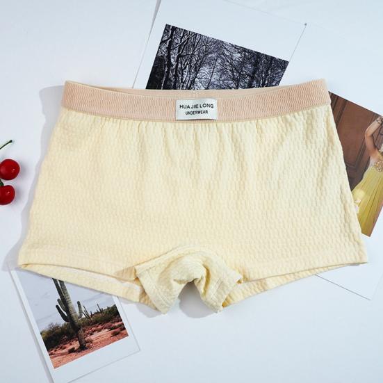 Женские трусы, облегающие однотонные эластичные пояса, хлопковые трусы со средней талией, хорошая воздухопроницаемость, женские боксеры, женское повседневное нижнее белье