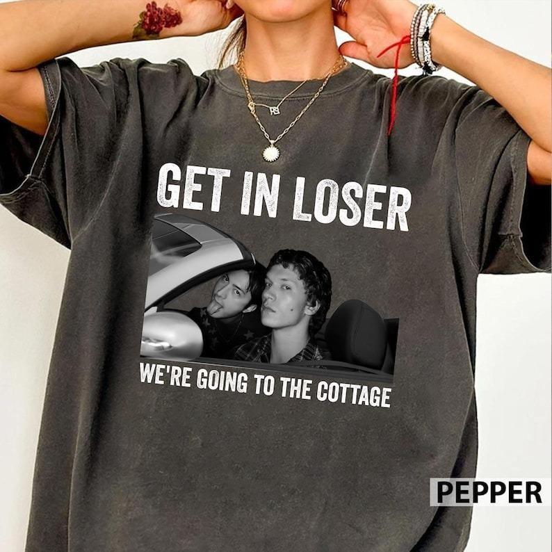 Ilya Rozanov and Shane Hollander Comfort TShirt Get In Loser Were Going To The Cottage Heated Rivalry Inspired Shirt