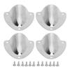 4pcs Marine Wire Cable Vent Cover Splash Proof One Piece Structure Stainless Steel Clamshell Vent Cover for Boats RVs