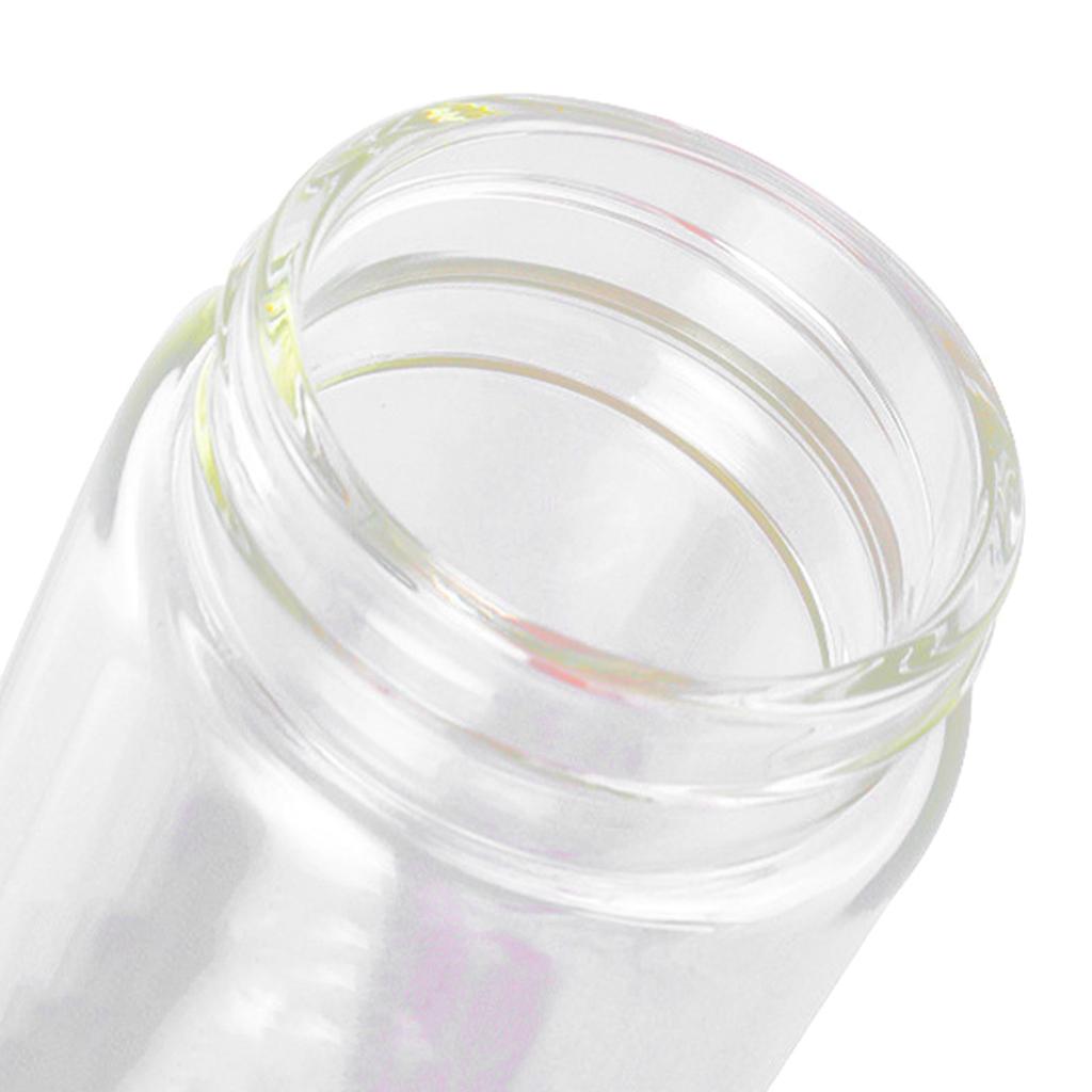 Бутылка для заваривания чая объемом 400 мл с двойными стенками из боросиликатного стекла, стеклянная бутылка для чая с изоляцией