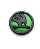8/9/10cm Emblem Car Front Hood Badge Rear Trunk Sticker for Skoda Octavia Rapid Fabia S Logo A7 Superb KAMIQ Accessories
