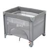 OSJ Playard Folding Playpen Circle Baby Nap Mat with Carry Bag and Mattress Present Birthday Celebration [Gray]