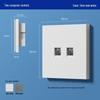Smart Switch: Совместимость с приложением Mijia, Голосовое и сенсорное управление всем домом, Bluetooth MESH 2.0, Прямоугольный белый, Версия с нулевой фазой