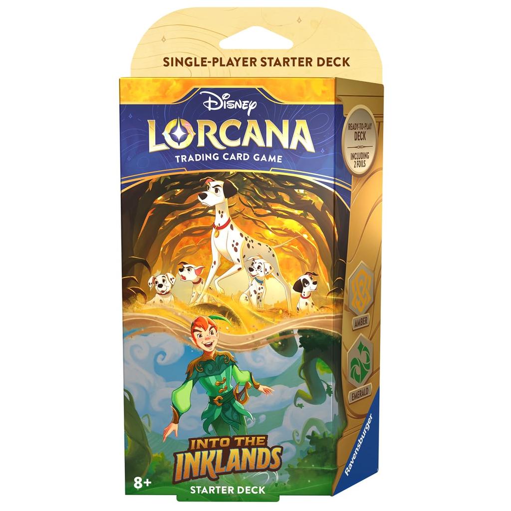 Disney Lorcana: Into the Inklands Starter Deck Amber & Emerald