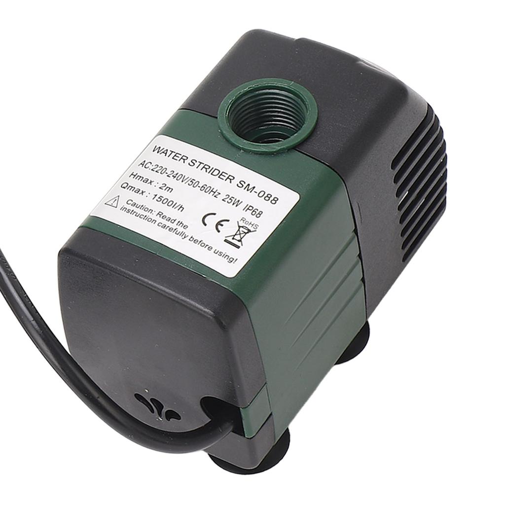 Погружной насос для фонтана, аквариума, циркуляции воды, фильтрации, 25 Вт, микро, 1500 л/ч, IP68