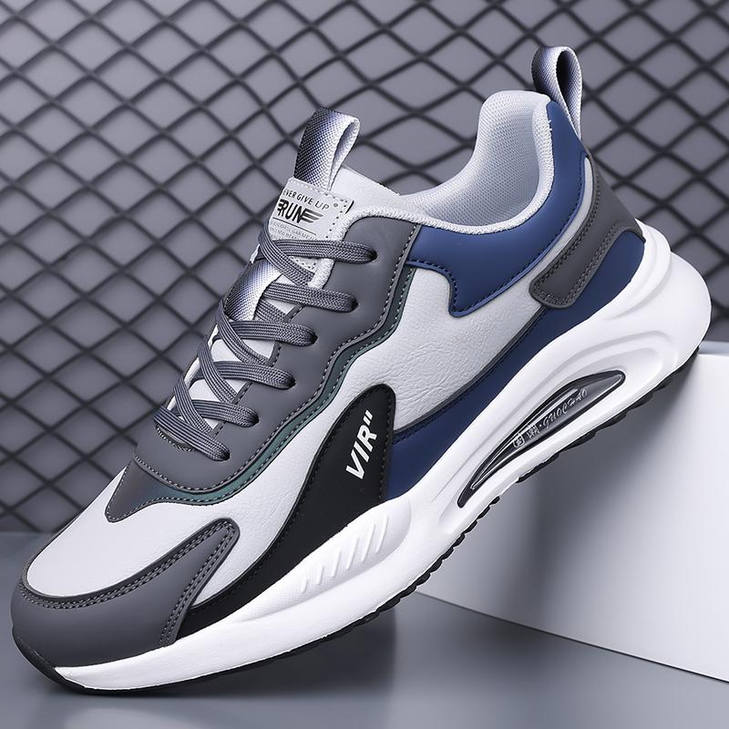 Men Warm Lined Winter Sport Sneakers Leather Look Casual Running Shoes for Walking Commuting Travel and Daily Wear Sizes 38-46