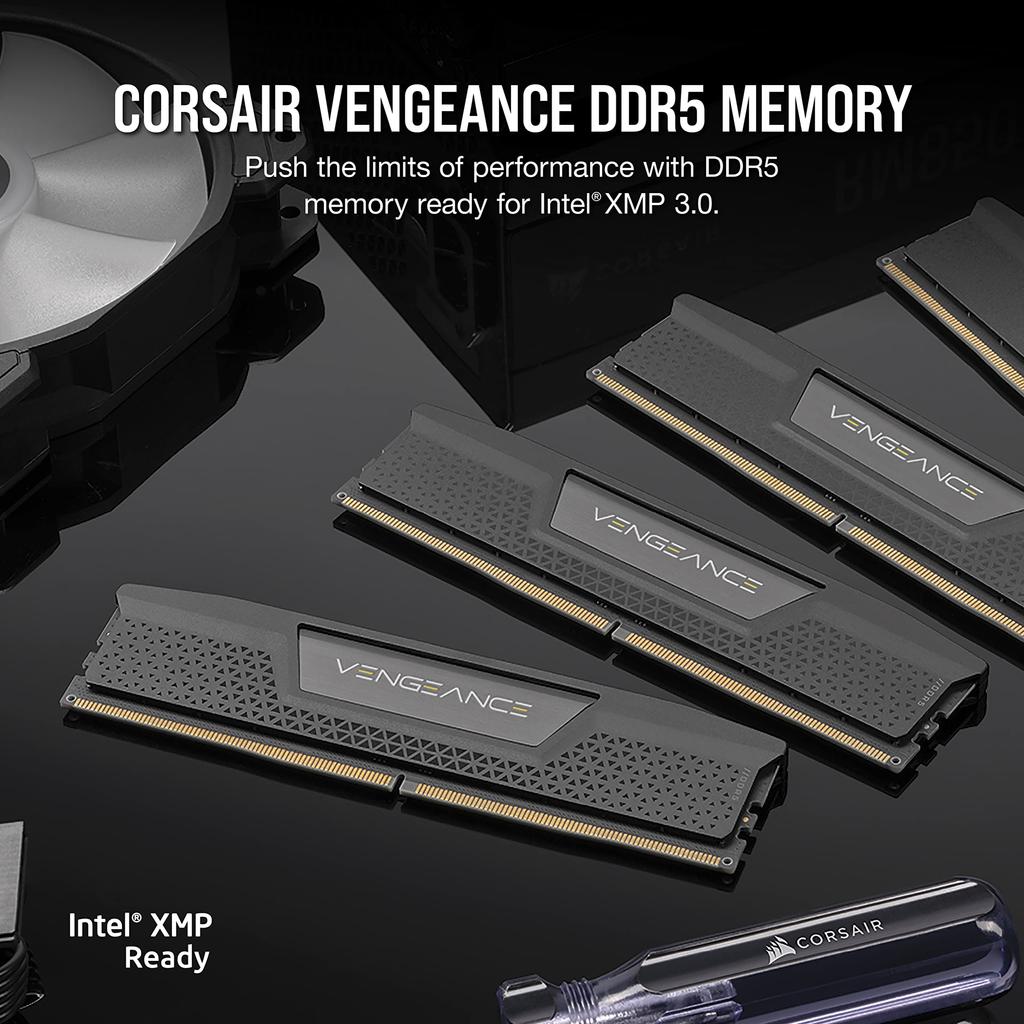 Corsair Память для настольных ПК VENGEANCE DDR5 Series 32 ГБ x CMK32GX5M2B5200C40 DDR5-5200 МГц (ПК5-41600) [16 ГБ 2]