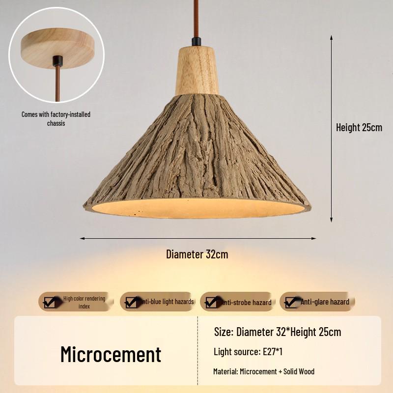Японский подвесной светильник в стиле Ваби-Саби из желтого травертина, ретро-стиль середины века для спальни, гостевого дома или ресторана.
