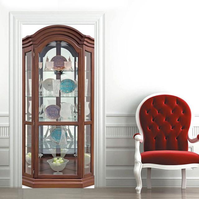 Деревянная книжная полка, дверные наклейки, винтовая лестница, библиотека, ретро литература, художественный декор для книжного магазина, ремонт, ПВХ обои, наклейка