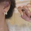 2023 Trendy Letter H Sterling Silver Earrings for Women - Temperament Design, 925 Silver Needle