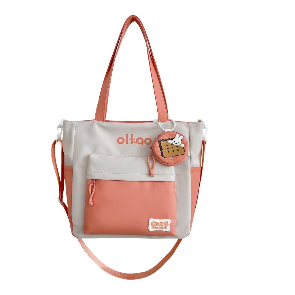 Классная сумка через плечо, женская пригородная сумка через плечо большой вместимости, студенческая сумка для обучения