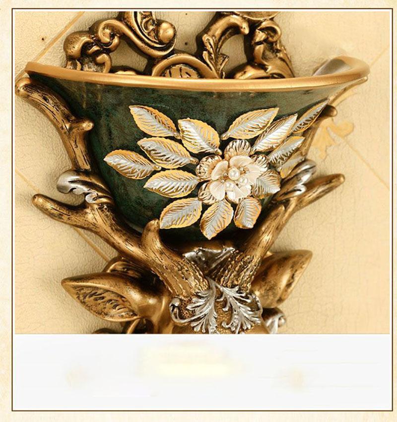 Европейская полимерная голова оленя, настенная ваза, кашпо для искусственных цветов, настенные украшения, декор для дома, гостиной, прихожей, настенная роспись, поделки