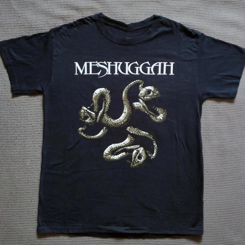 Vintage Meshuggah Band Black Cotton TShirt Unisex