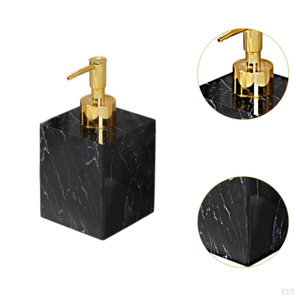 Диспенсер для мыла объемом 400 мл с мраморным дизайном для использования на столешнице