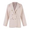 Women's Casual Loose Tweed Suit Jacket Fashionable Casual Long Sleeved Jacket Jacket