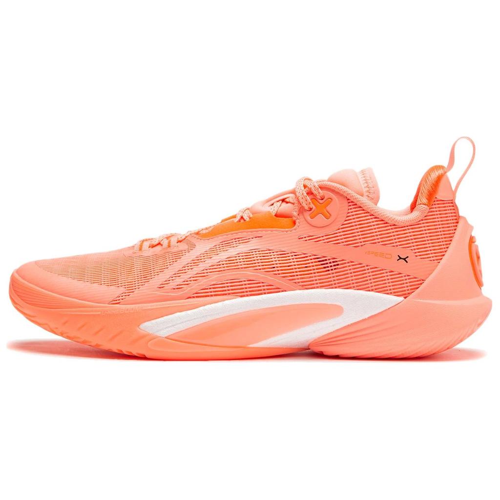 Li Ning Flash 10 Lightweight Rebound Stable Support Durable Breathable Low Top Basketball Shoes Men Sneaker Fluorescent-Orange ABAU021-3