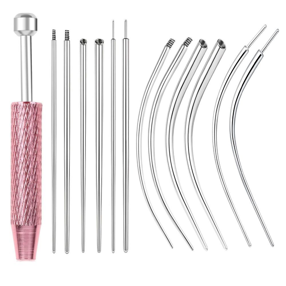 13pcs Professional Piercing Taper Tool Earring Applicator Puncture Connecting Pin Ear Piercing