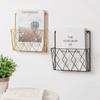 Exquisite Chic Grid Design Durable Rustless Modern Style Grid Magazines Rack Wall Shelf