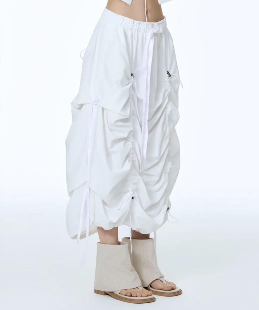 Chil Hana Two Six Girdle String Skirt (White)