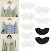 Floral Lace Vintage Clothes Accessories Fake Collar Lapel Blouse Top Shirt False Tie Shawl