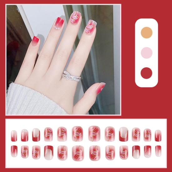 Модные накладные ногти Легко наносятся Привлекательные и устойчивые к выцветанию