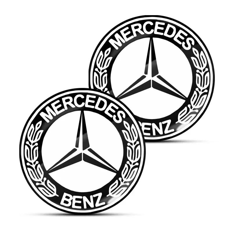 jwlsk5 2025 Hot Car Lock Keyhole Stickers Decoration Protection Car styling For Benz AMG W206 W204 W205 W212 W213 W221 W222 W223 W251 W