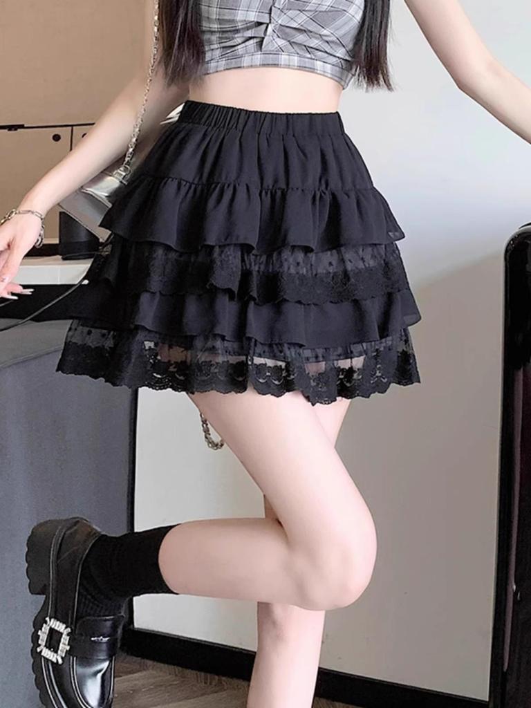 Ballet-Inspired White Princess Dress: Sweet High-Waist A-line Short Skirt for Summer