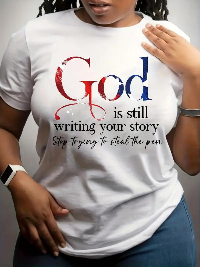 Женский рождественский топ с коротким рукавом и круглым вырезом