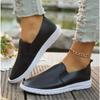 Fashion 204 Autumn New Single Shoe Lightweight and Comfortable Fit Round Toe Black and White Popular Flat Shoes Size 36-43