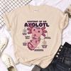 Ajolote Axolotl T Shirt Women Tops Japanese Comic Graphic T Shirt Girl Anime Japanese Funny Clothing