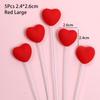 5 шт. Красный Розовый Топпер для Торта День Святого Валентина Украшение для Торта Прочные Топперы для Кексов