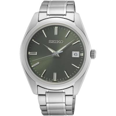 SEIKO Кварцевые наручные часы, Модель, Зеленые, SUR527P1, Мужские [Б/У]