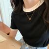 Women's T-shirt Casual Slim Short-sleeved Top Summer Round-neck T-shirts