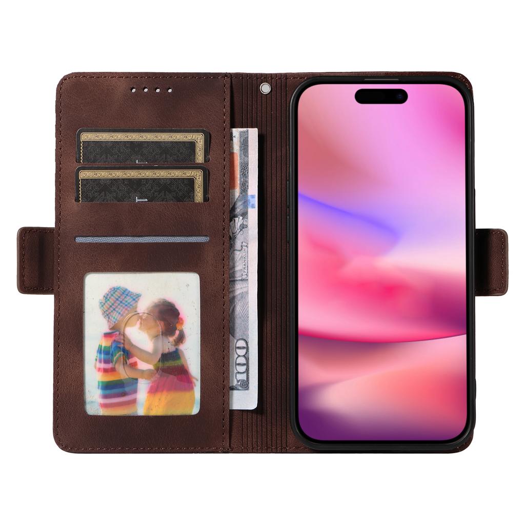 For iPhone 16 Case Rhombus Starry Wallet Stand Leather Phone Cover