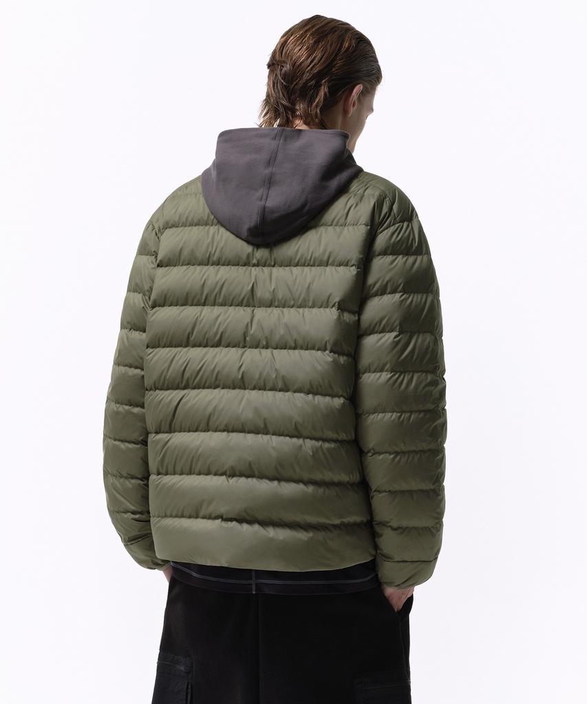 Musinsa Standard [City Leisure] Round Neck Light Down Jacket [Khaki]