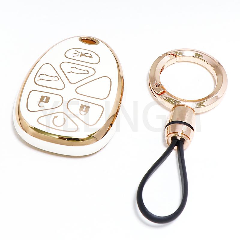 Чехол для ключа-брелока для GMC Acadia 2007-2016 Yukon XL/Chevy Suburban Tahoe Traverse для Cadillac Escalade SRX для Buick Enclave