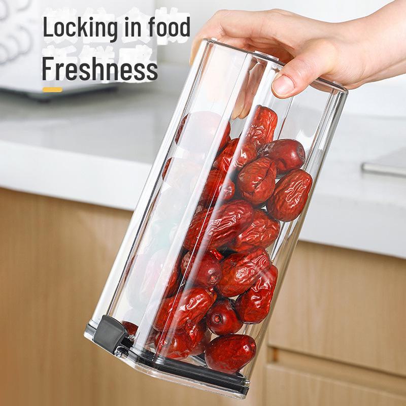 Утолщенная квадратная прозрачная банка для хранения зерна и круп