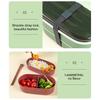 Double-layer Lunch Box with Tableware Leak-proof Bento Box 800ml Lightweight Heat-resistant Food Meal Prep Container for School Work Picnics