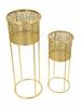 Vase Holder Nat Set 2 Pcs  Cm Ø 17X46-14X34