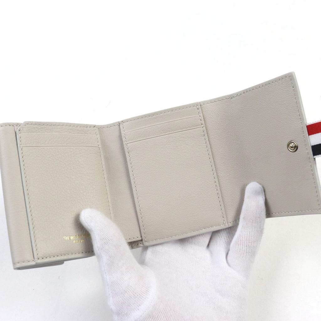 THOM BROWNE Tri-fold Wallet Grosgrain Loop Tab Wallet with Coin Case UAW007A Used