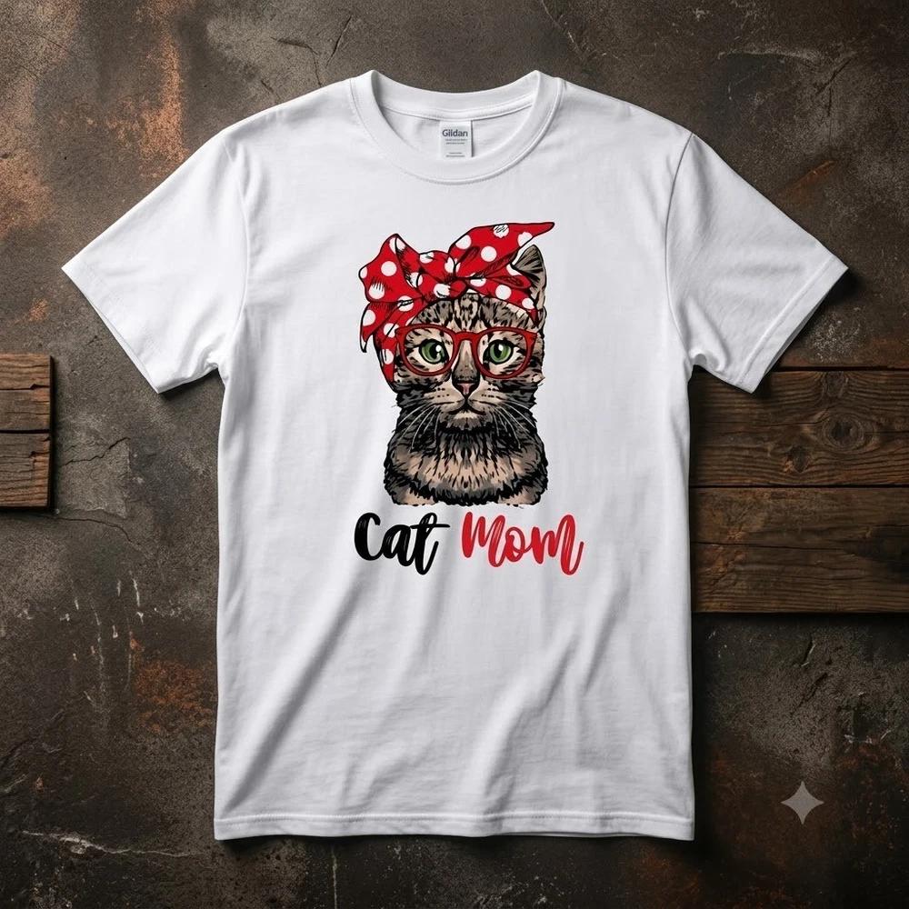 Cat Mom Nurse Life Veterinary Funny Unisex Graphic T-shirt