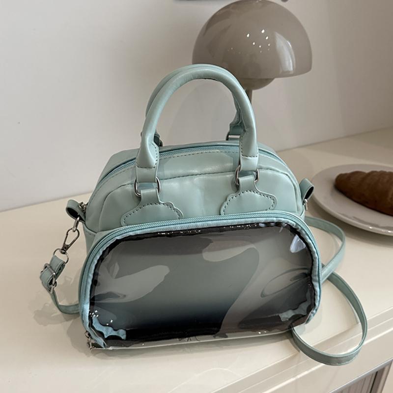 2025 Новая прозрачная сумка Joker, большая вместимость, водонепроницаемая, повседневная сумка через плечо, японская милая двухмерная сумка-мессенджер