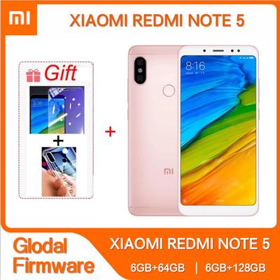 Оригинальный Xiaomi Redmi Note 5 6 ГБ 128 ГБ Dual SIM 5.99'' Мобильный телефон 12 МП+5 МП+13 МП Snapdragon 636 Восьмиядерный 4G Мобильный телефон