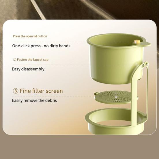 2Pcs Sink Hanging Basket BPA Free Easy To Clean Universal Simple Installation Multifunctional Removable Sink Strainer Basket