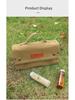 Manba Outdoor Camping Seasoning Set with Canvas Bag - Glass Bottles for BBQ & Cooking.